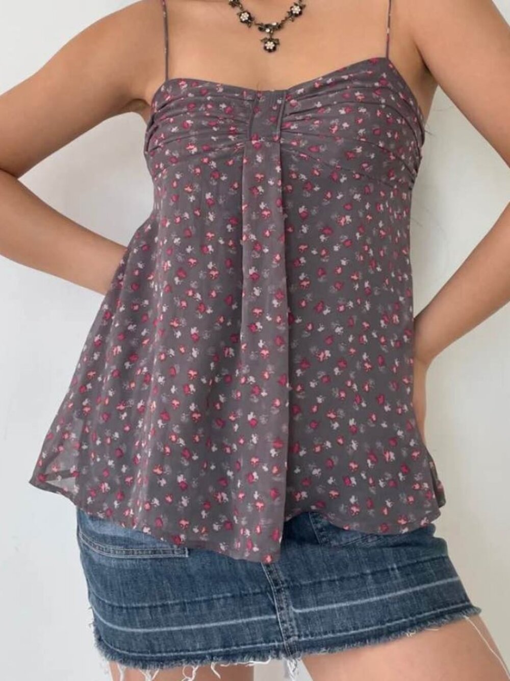 American Eagle Outfitters AE Floral Babydoll Tank Top 🎀 Cami